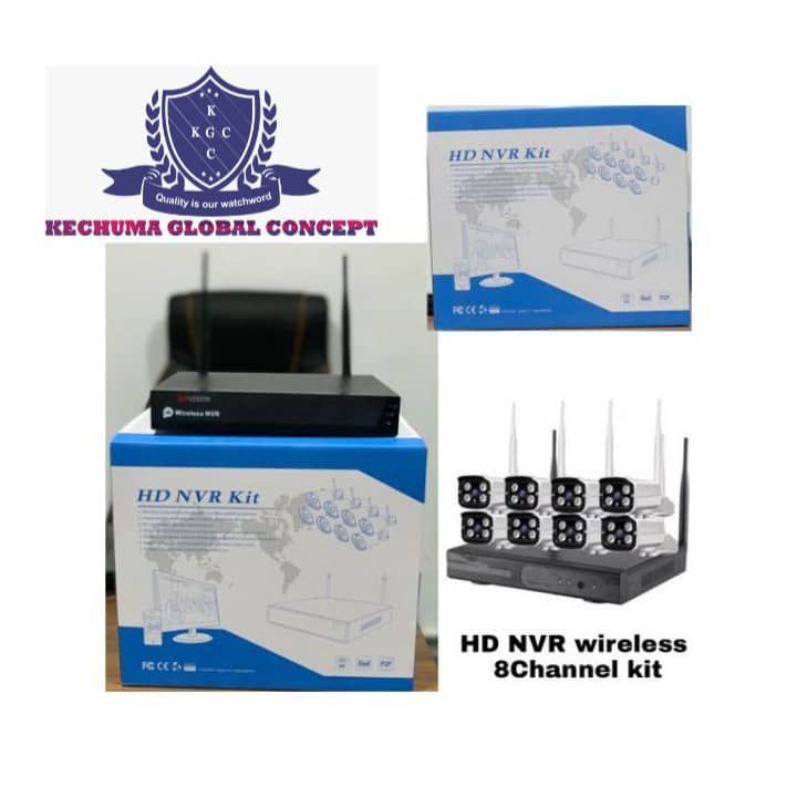 8 Channels Wireless Cctv Kits System.
