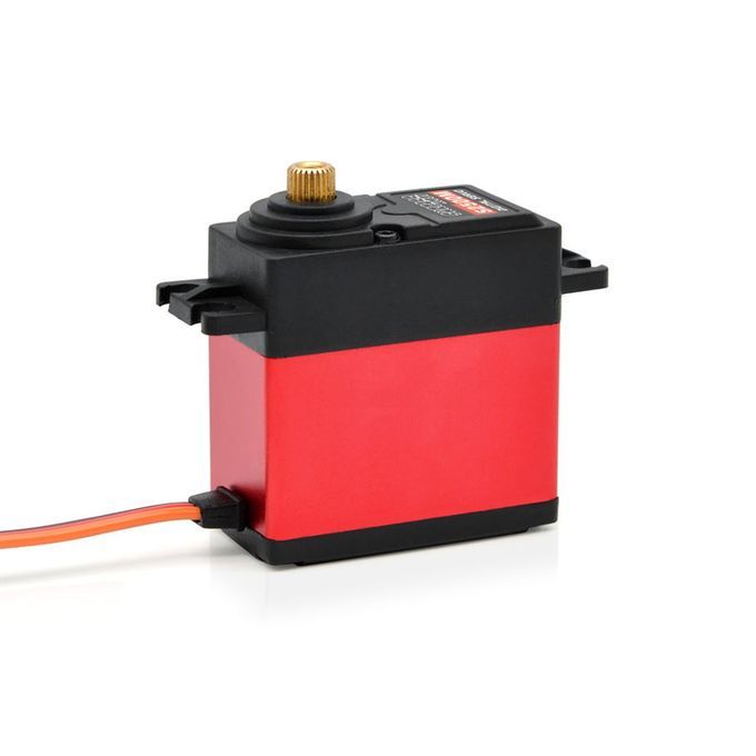 SURP  HOBBY 25KG Semi Aluminum Frame Digital Steering Gear Extended Version-red+black