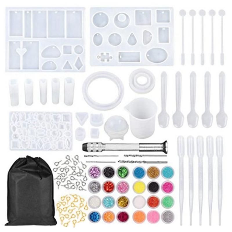 Epoxy Resin Casting Molds Kit Silicone Mold with Epoxy Glue