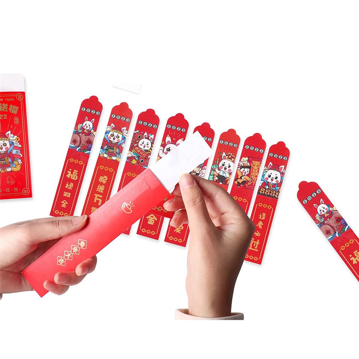 Mysterious Box Lucky Draw Red Envelope 12 Funny Rabbits Lucky Money Red Envelope Spring Red Envelope