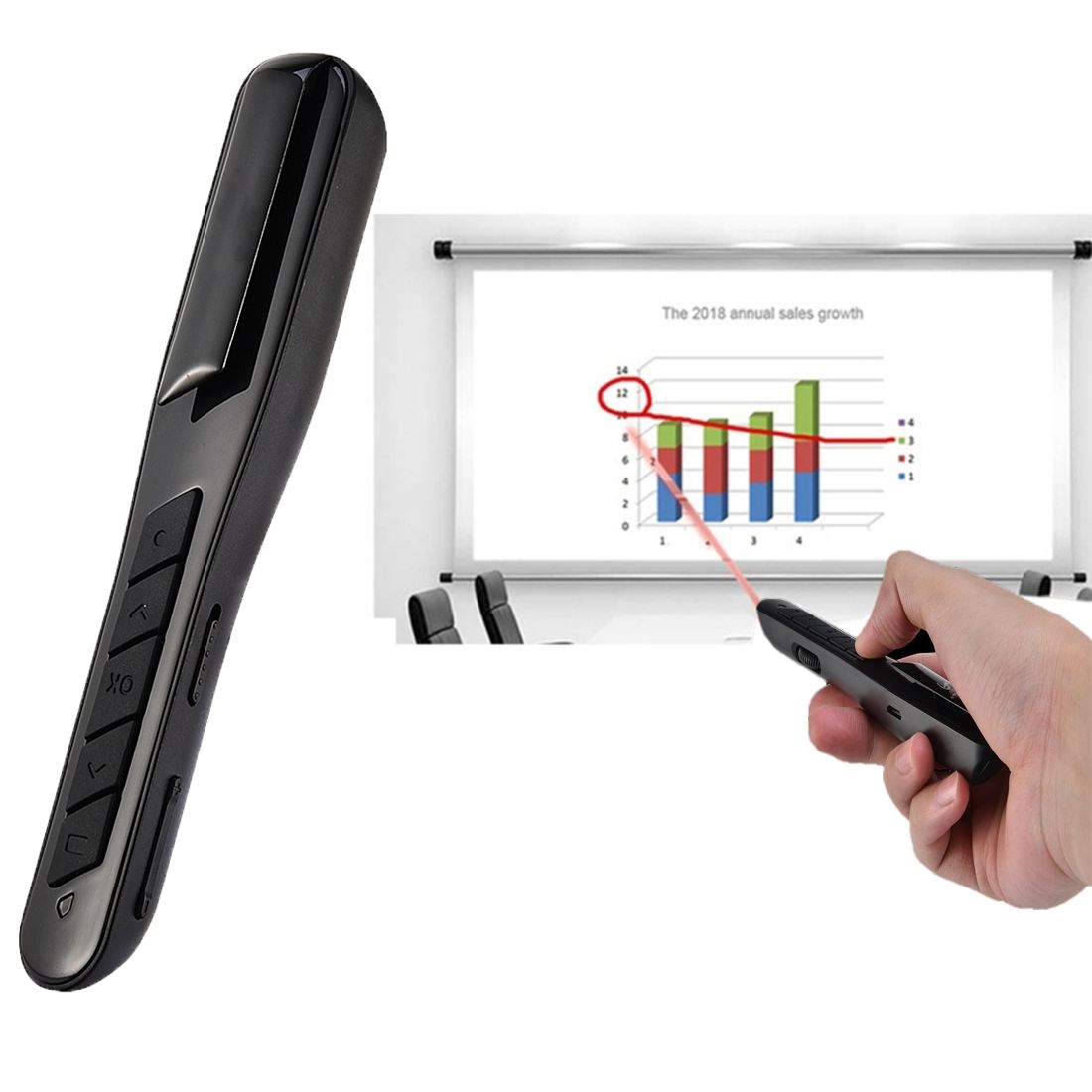 MC Saite PR-28 2.4GHz Wireless Laser PowerPoint Clicker