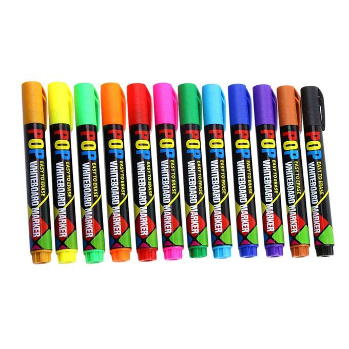 White Board Dry Erase Pens Dry Erase Markers Bulk For 12 Colors Set