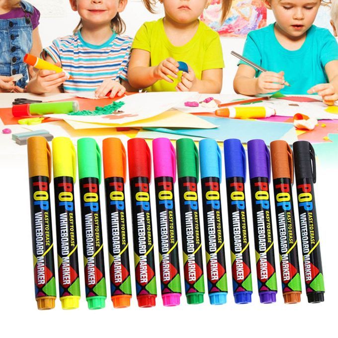 White Board Dry Erase Pens Dry Erase Markers Bulk For 12 Colors Set