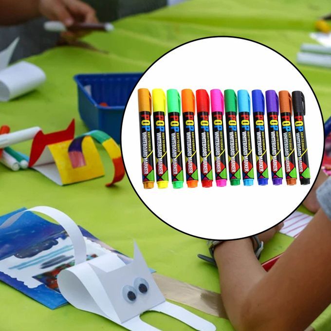 White Board Dry Erase Pens Dry Erase Markers Bulk For 12 Colors Set