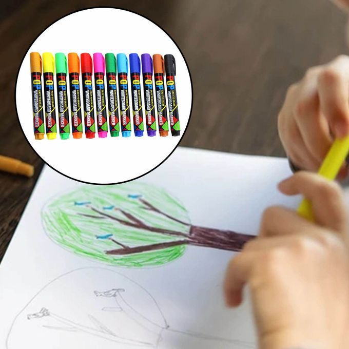 White Board Dry Erase Pens Dry Erase Markers Bulk For 12 Colors Set