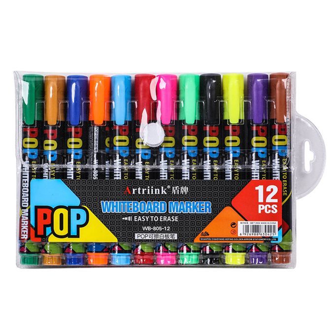 White Board Dry Erase Pens Dry Erase Markers Bulk For 12 Colors Set