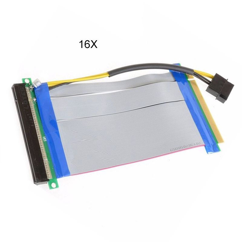 Riser PCI-E PCIE PCI Express 8X/ 16X Riser Extender Card Wit
