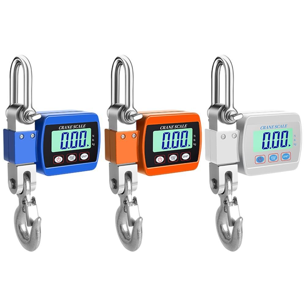 LCD Digital Display Crance Scale 0.05-500kg Portable Industrial Electronic Heavy Duty Weight Hook Crane with Unit Change Function