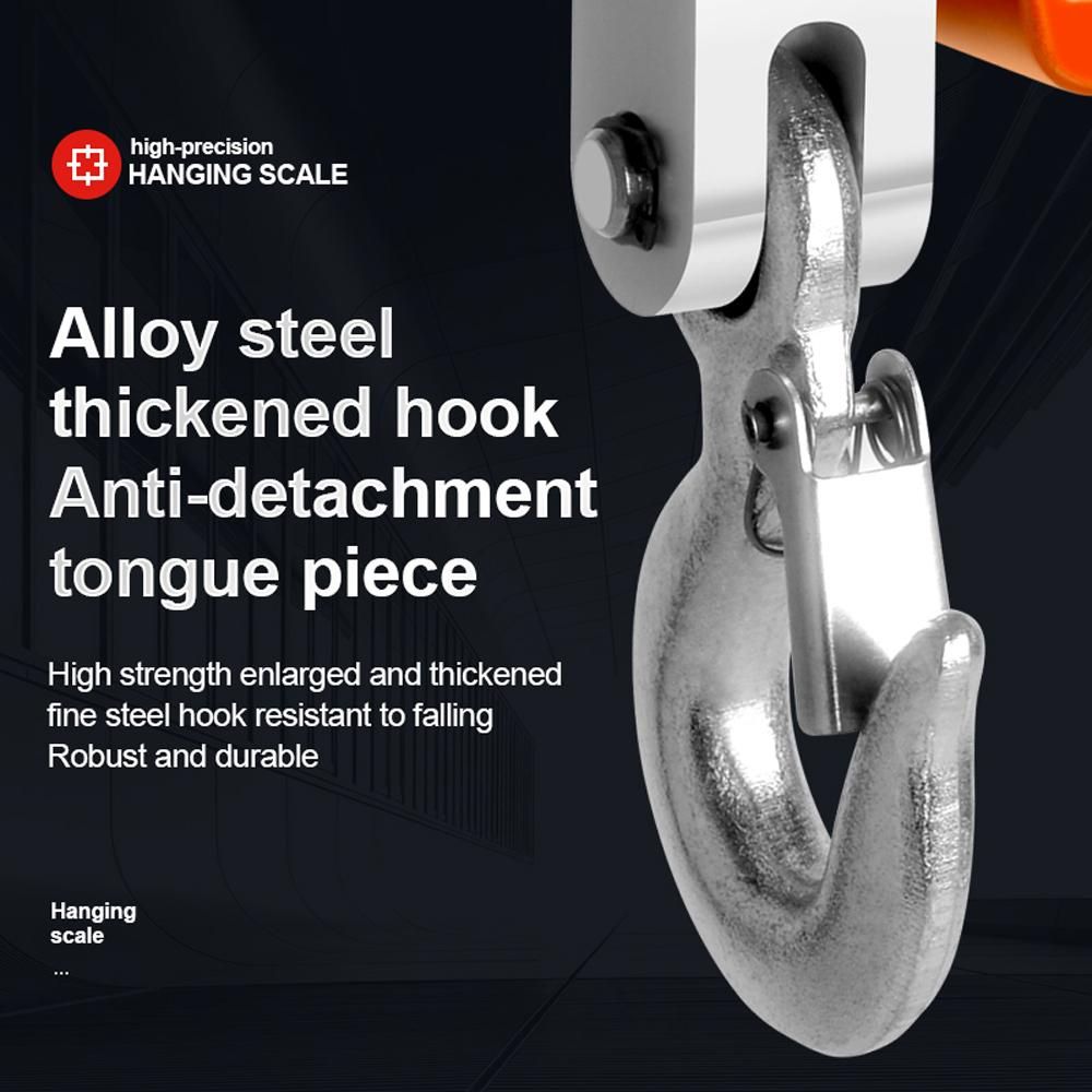 LCD Digital Display Crance Scale 0.05-500kg Portable Industrial Electronic Heavy Duty Weight Hook Crane with Unit Change Function