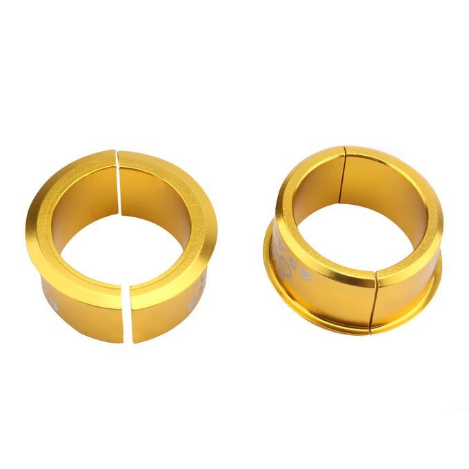4 Pcs. Aluminum Bicycle MTB Handlebar Clamps 25.4mm To 31.8mm - Gold