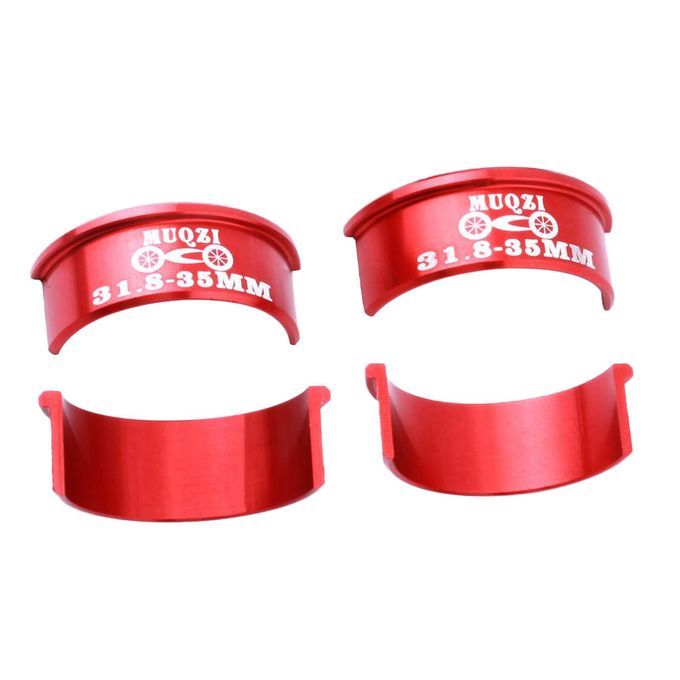 4 Pieces Bicycle Handlebar Shim 31.8mm To 35mm Stem For MTB Road Red