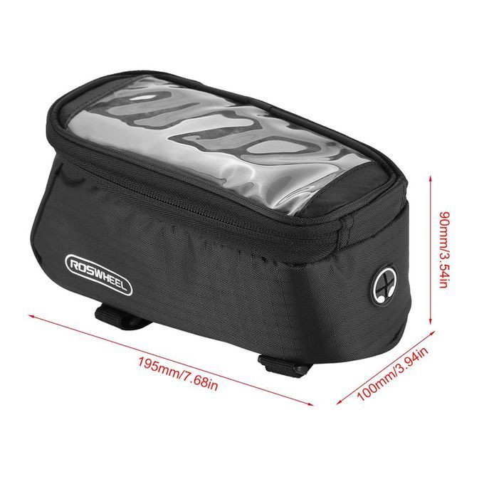 Y Ling Bike Front Top Frame Pannier Tube Bag  Ase Pou H For  Ell Phone-black