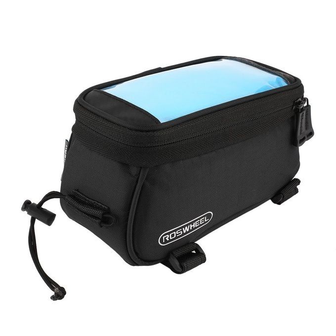 Y Ling Bike Front Top Frame Pannier Tube Bag  Ase Pou H For  Ell Phone-black