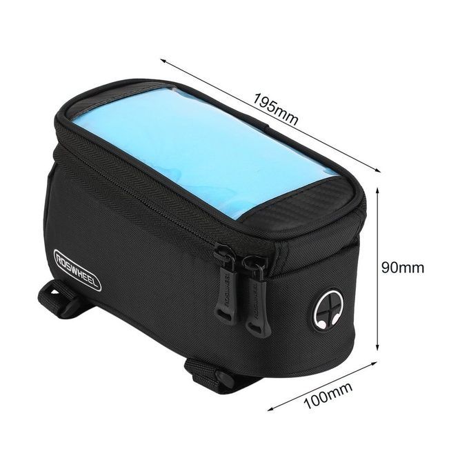 Y Ling Bike Front Top Frame Pannier Tube Bag  Ase Pou H For  Ell Phone-black