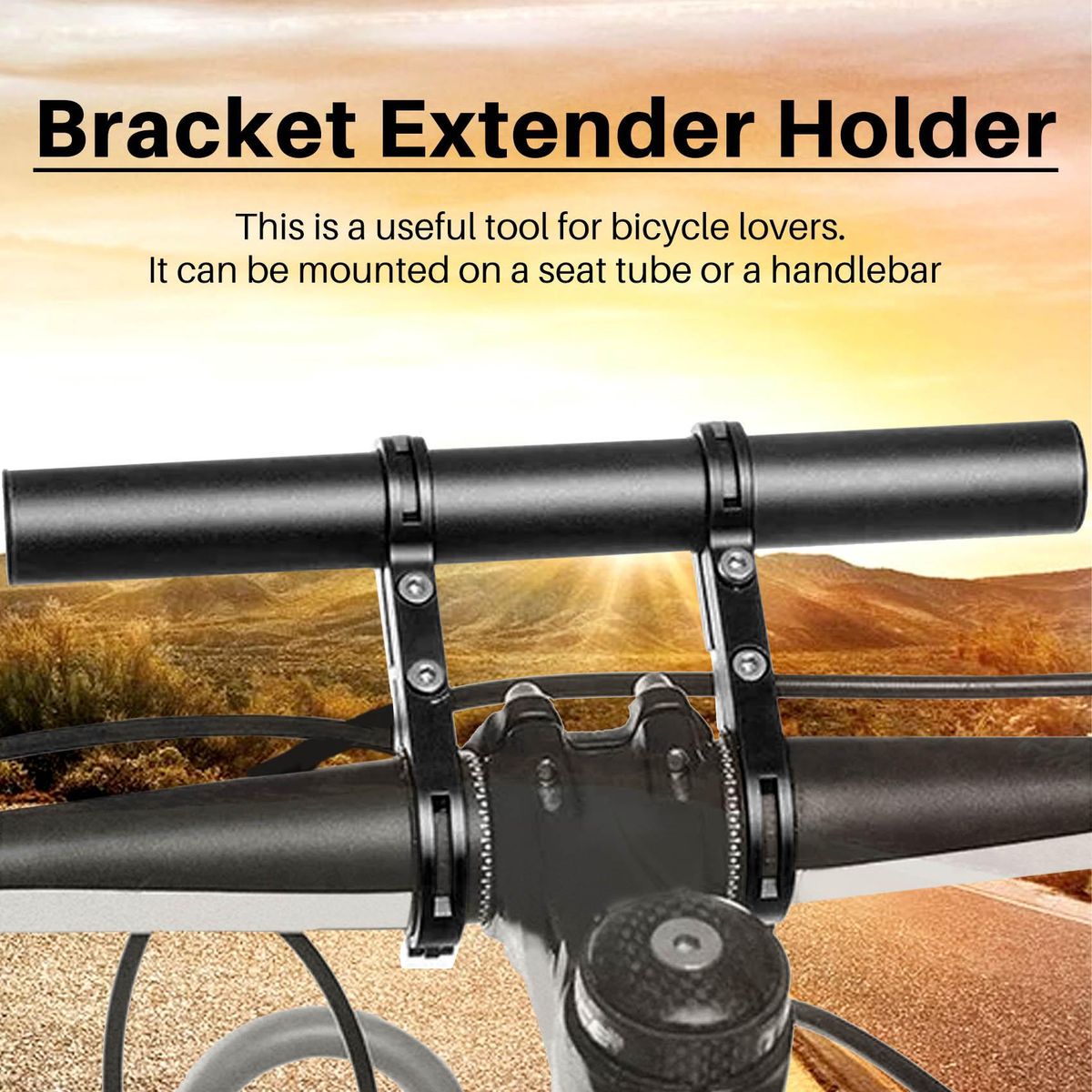Handlebar Extension Mount Bicycle Handle Bar Bracket Extende