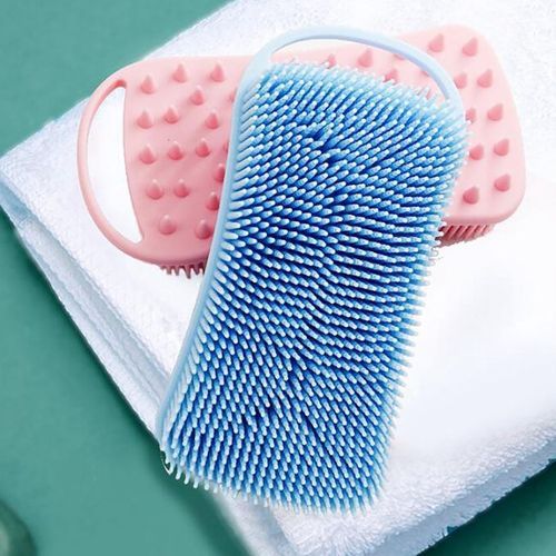 2 In 1 Silicone Body Scrubber, Scalp Massager Body Exfoliator