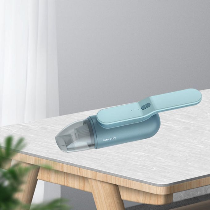 Cordless Hand Held Car Vacuum Cleaner 13000 Pa Powerful Suction Blue