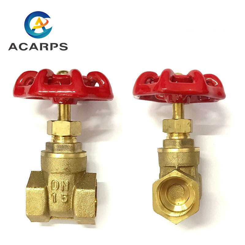 1/2" 3/4" 1" Inch Brass Gate Valves Dn15 20 25 Water Valve