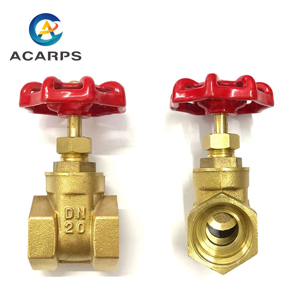 1/2" 3/4" 1" Inch Brass Gate Valves Dn15 20 25 Water Valve