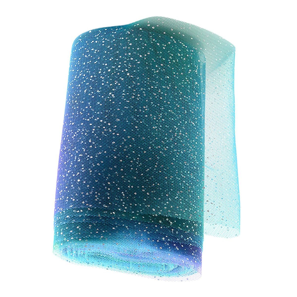 Glitter Tulle Roll Ribbon Trims Roll DIY Hair Bow Sewing Blue