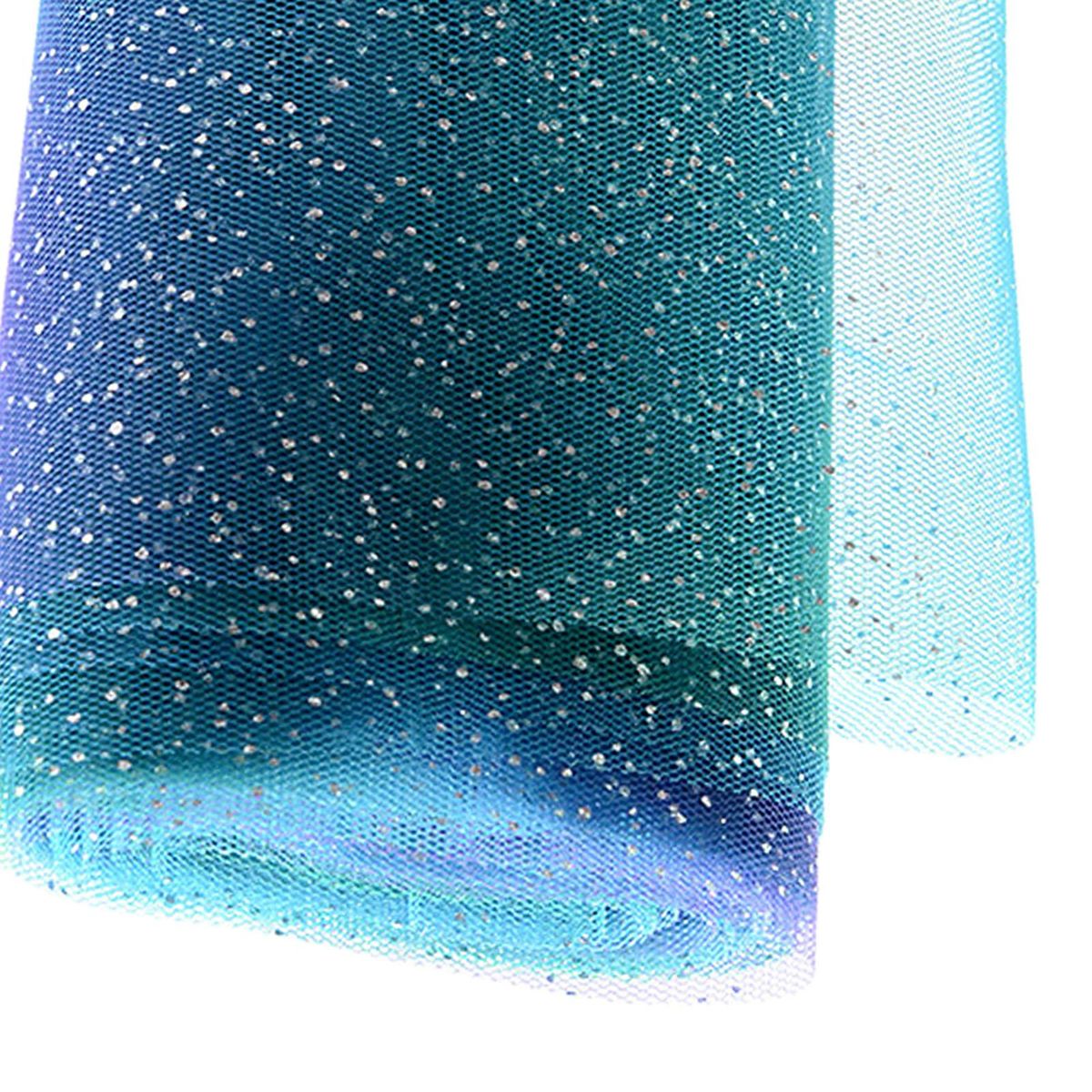 Glitter Tulle Roll Ribbon Trims Roll DIY Hair Bow Sewing Blue