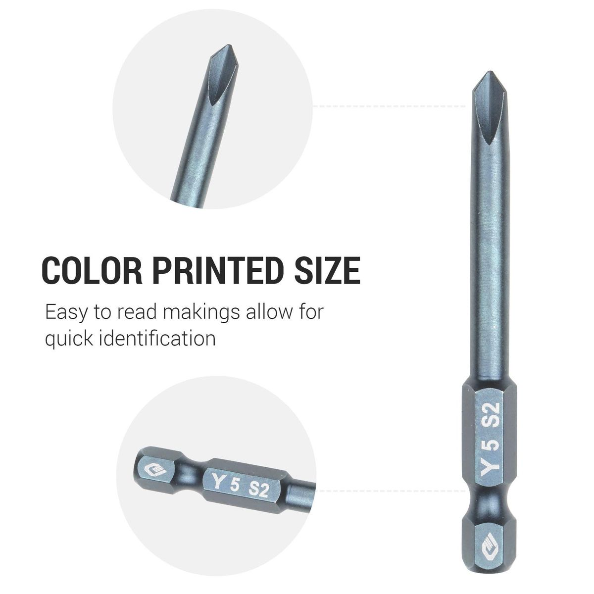 10pcs 1/4 Inch Hex Shank Magnetic Screwdriver Bits Set 65mm S2 Alloy Steel Hex Head Screwdriver Bits Professional Chamfered Ended Security Bit Tamper Proof Screw Tool Hand Tool H6.3x65mmxY5