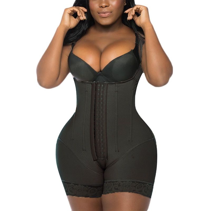 High Compression Garment Waist Trainer For Women Fajas Colombianas Mujer Bust Slimming Belt Shorts Body Shaper Corset Underwear