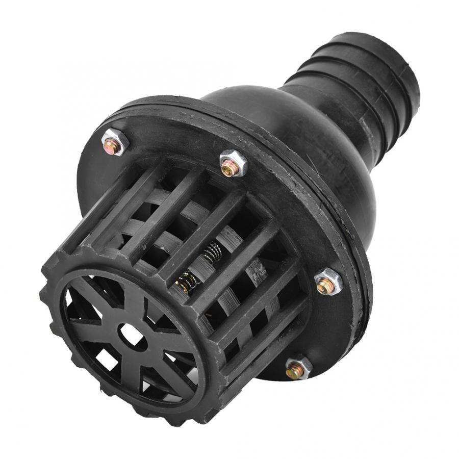 Fluid Machine Water Pump Foot Valve Black Pvc Low Pressure