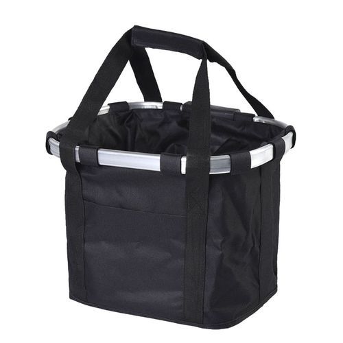 Pets Bicycle Basket Front Removable Bike Basket Carrier Bag Cycling Waterproof Large Capacity Pouch(#black)