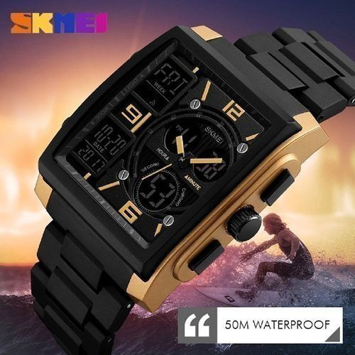 New Skmei Digital Gold Dial Men's Watch(X2)
