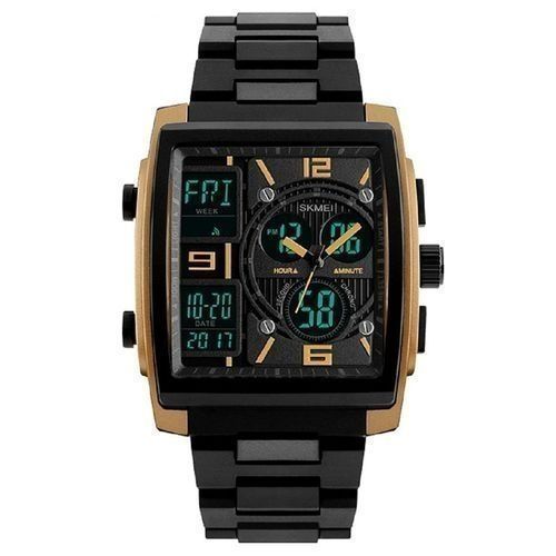 New Skmei Digital Gold Dial Men's Watch(X2)