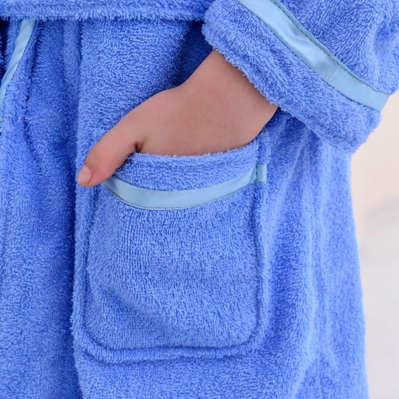 Winter Children's Bathrobe Cotton Kids Robe Baby Beach Bath Robe Kids Sleepwear Boy Girls Cartoon Bathrobe Teenager Bathrobes（#PINK）