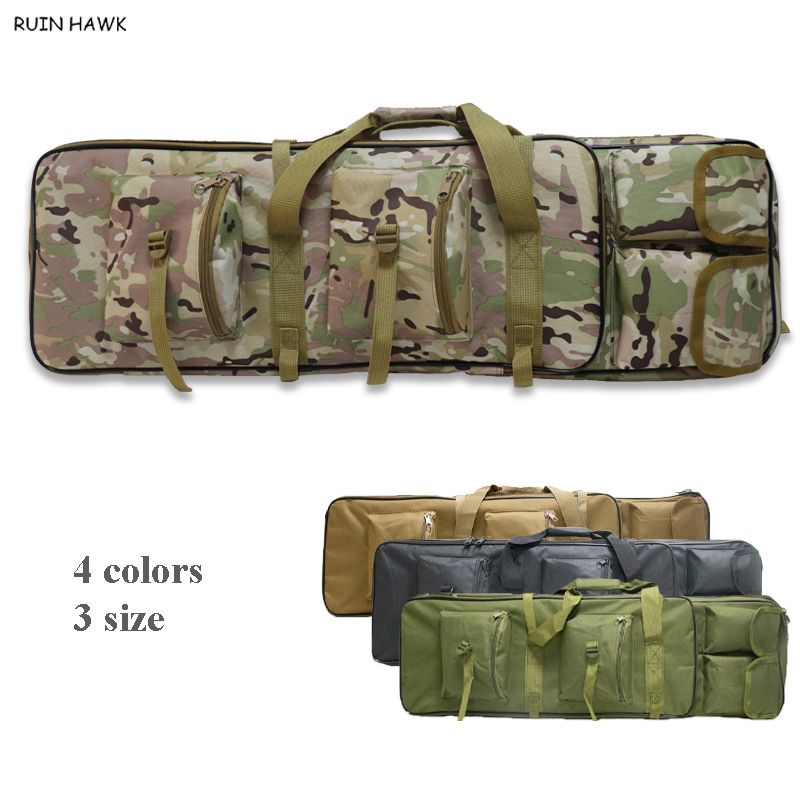 Backpack  Heavy Duty Oxford Outdoor Sport Bag Hunting Gun Bag Airsoft Paintball Gun Case Black 94CM