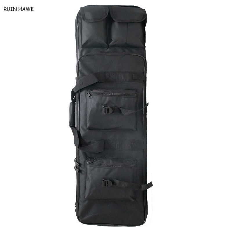 Backpack  Heavy Duty Oxford Outdoor Sport Bag Hunting Gun Bag Airsoft Paintball Gun Case Black 94CM
