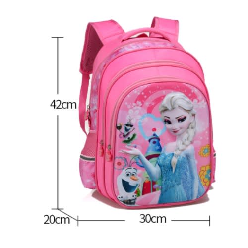Frozen 3d School Bag Backpack-l-42cm; M- 38cm; S-36cm