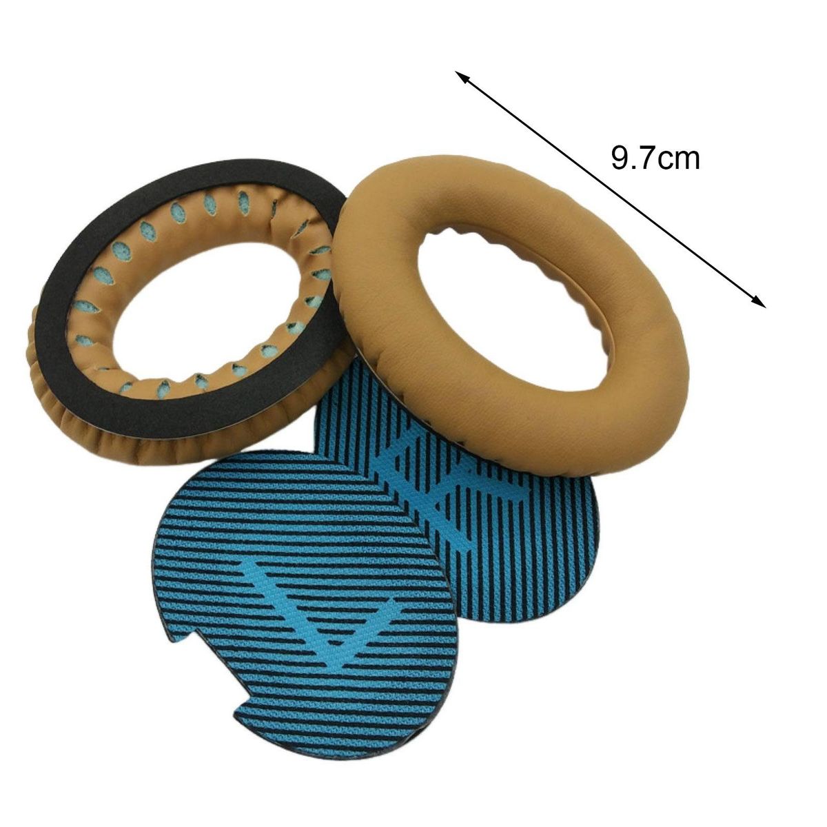 Headphone Cover Enhanced Sound Quality Ear Pads for Qc35qc25ae2 Khaki