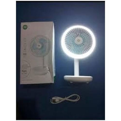 Rechargeable Table Fan 4000mAh With LED LIGHT