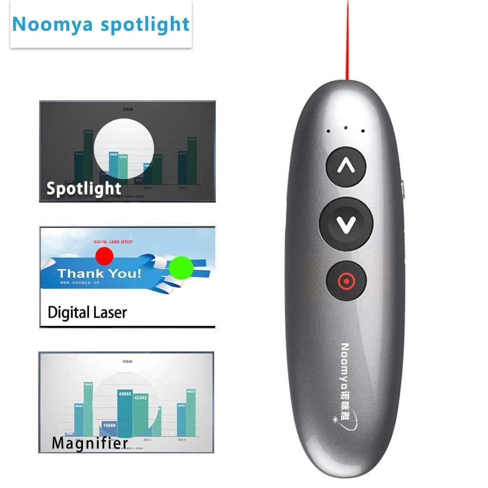 Noomya  2.4GHz Wireless Presenter Remote Controller Red Light Pen USB Control Pen For Mac Win 10 8 7 XP Projector PowerPoint PPT