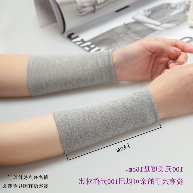Summer Female Male Scar Cover up Tattoo Wristband Sports Sweat Wiping Modal Cotton Wristband Fashion Long Small Arm Sleeve Thin