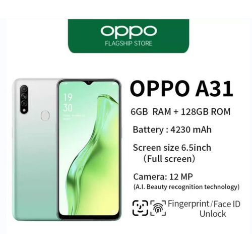 Oppo A31 6GB RAM+128G ROM 6.5 Inch Screen HD Camera 12MP Cyan
