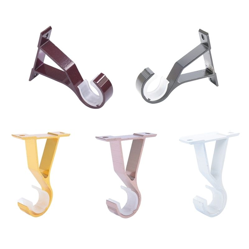 Aluminium Alloy Curtain Pole Bracket Home Ceiling Curtain