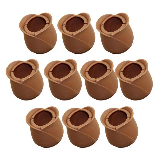 10x Chair Leg Floor Protectors With Round Bottom Round Mouth 52-58mm
