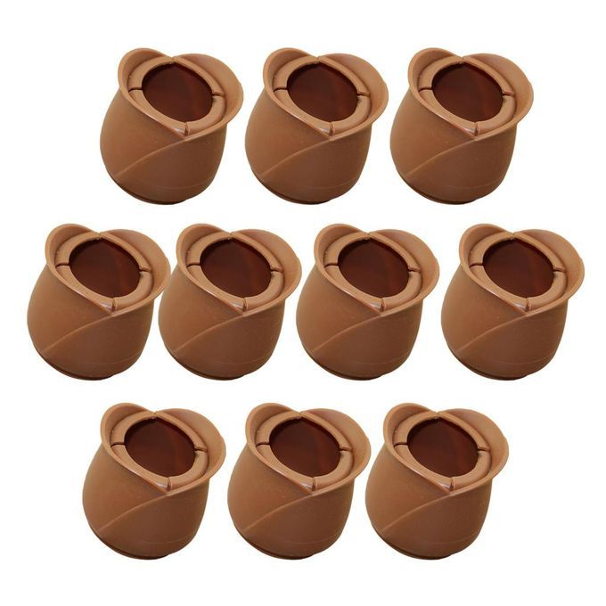 10x Chair Leg Floor Protectors With Round Bottom Round Mouth 52-58mm