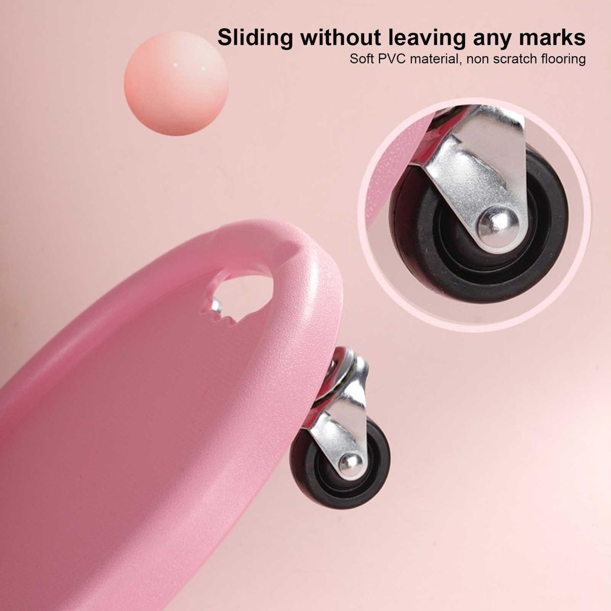 Abdominal Roller Wheel Abdominal Muscle Trainer Pink