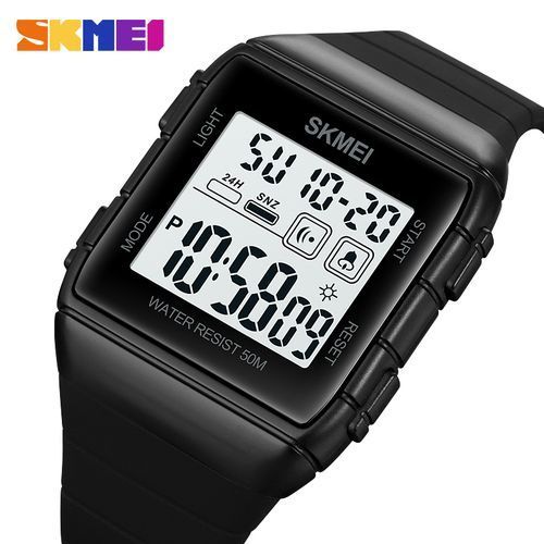 Countdown Stopwatch Sport Watch Mens Watches Male Clock 1960