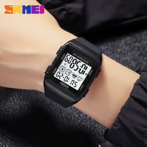 Countdown Stopwatch Sport Watch Mens Watches Male Clock 1960