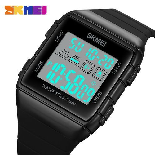 Countdown Stopwatch Sport Watch Mens Watches Male Clock 1960
