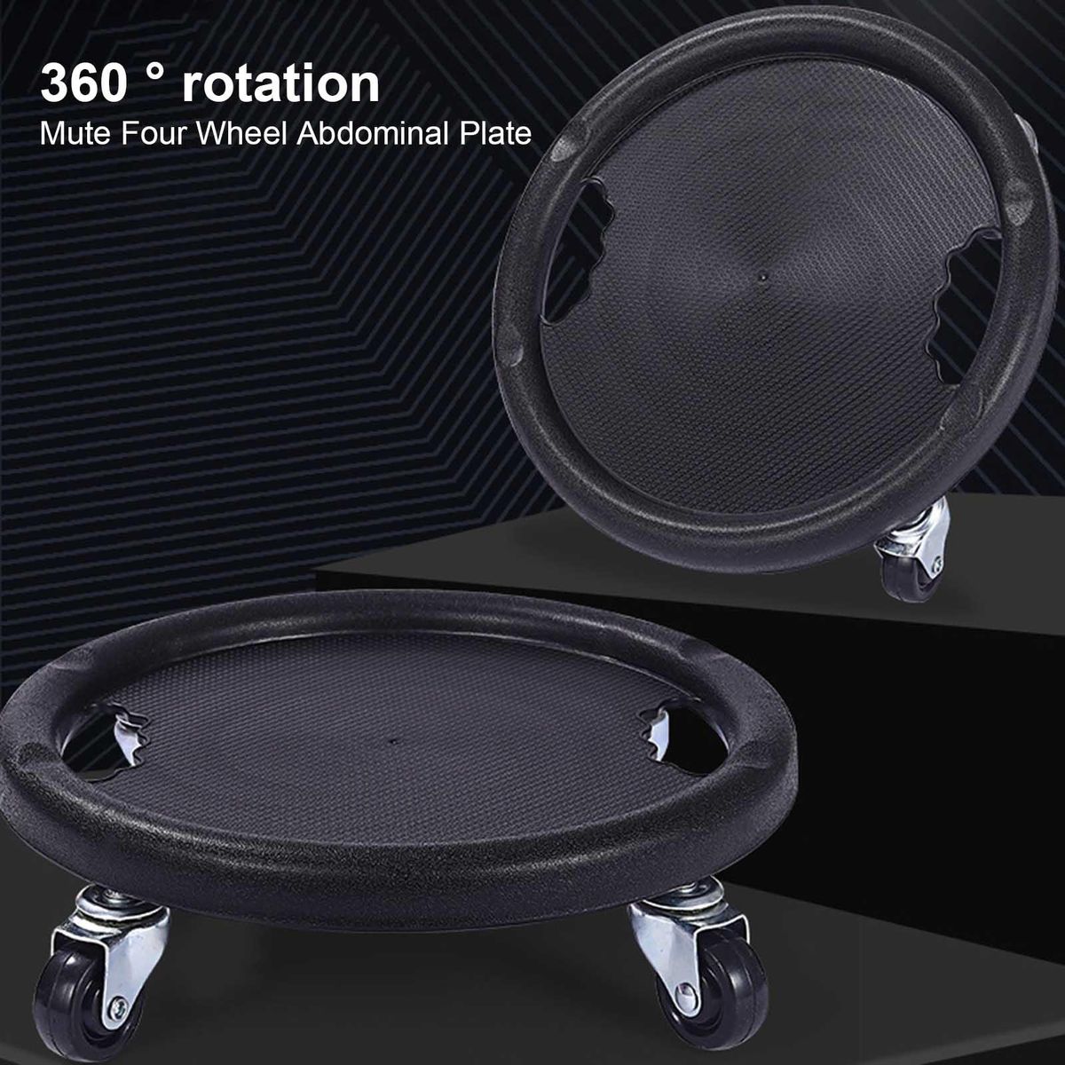 Abdominal Roller Wheel Abdominal Muscle Trainer Black