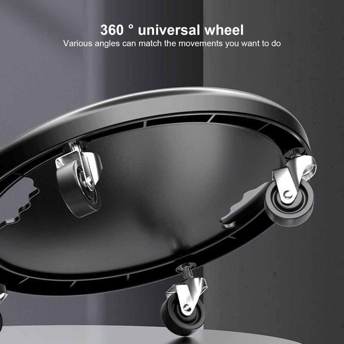 Abdominal Roller Wheel Abdominal Muscle Trainer Black