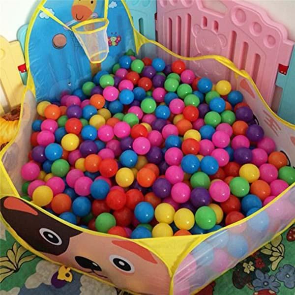 Baby Ball Pool Baby Play Tent Portable Baby Ball Ocean Pool and Basketball Hoop Animal Theme